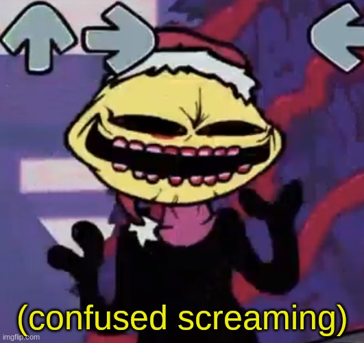 when the lemon demon is sus | (confused screaming) | image tagged in when the lemon demon is sus | made w/ Imgflip meme maker