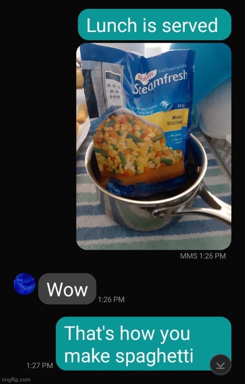 ? delicious? | image tagged in dinner | made w/ Imgflip meme maker