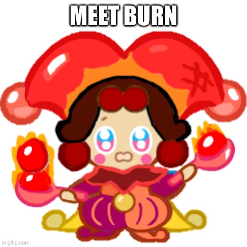 Next fire themed OC will be named Blister- no | MEET BURN | made w/ Imgflip meme maker