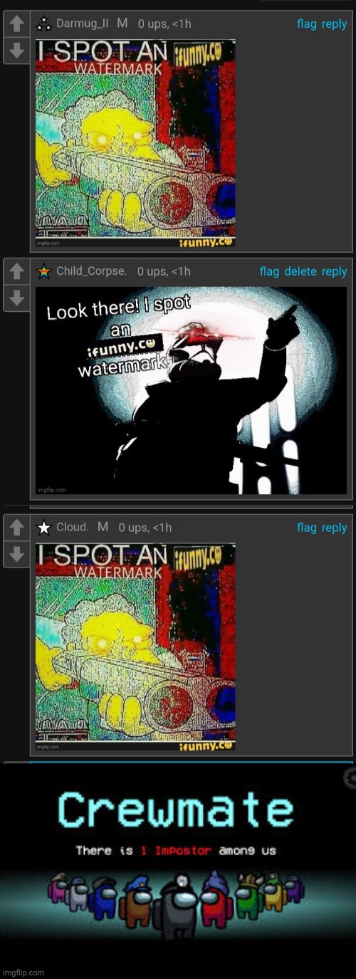 image tagged in there is 1 imposter among us | made w/ Imgflip meme maker