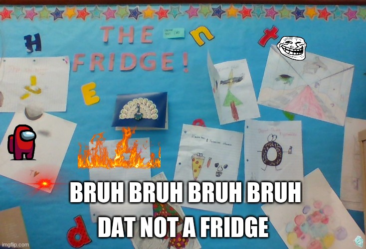 Dat not a fridge | DAT NOT A FRIDGE; BRUH BRUH BRUH BRUH | image tagged in funny | made w/ Imgflip meme maker