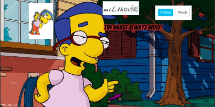 millhouse announcement template | image tagged in millhouse announcement template | made w/ Imgflip meme maker