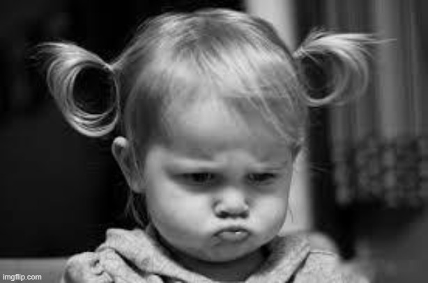 Pouting Toddler | image tagged in pouting toddler | made w/ Imgflip meme maker