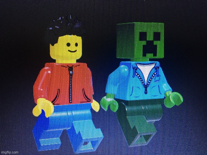 Just walking with creeper destroyer | made w/ Imgflip meme maker