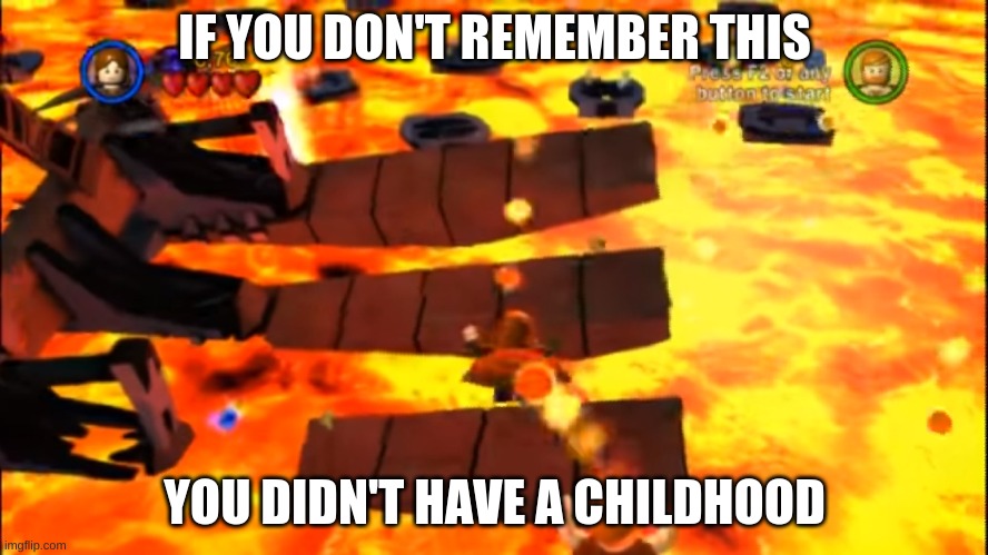 This is the only star wars game i play :') | IF YOU DON'T REMEMBER THIS; YOU DIDN'T HAVE A CHILDHOOD | image tagged in hardest lego star wars level | made w/ Imgflip meme maker