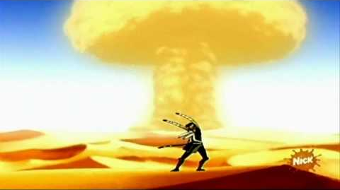 Soakka Dancing infront of mushroom cloud Blank Meme Template