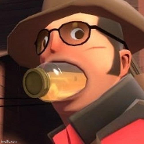 TF2 Sniper Lemonade | image tagged in tf2 sniper lemonade | made w/ Imgflip meme maker