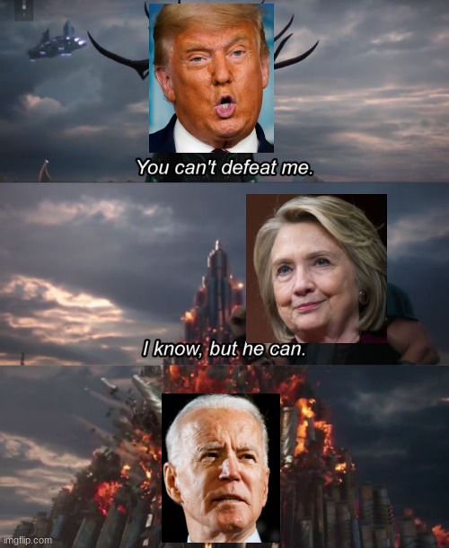 election be like | image tagged in you can't defeat me | made w/ Imgflip meme maker