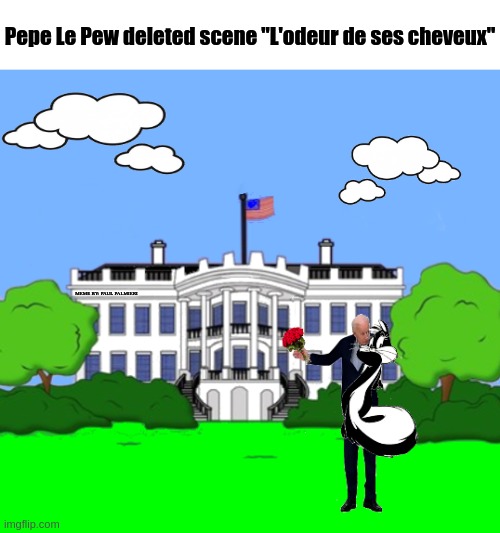 Pepe Le Pew Cancel Culture Wars | Pepe Le Pew deleted scene "L'odeur de ses cheveux"; MEME BY: PAUL PALMIERI | image tagged in pepe le pew,cancel culture,cancelled,hilarious,cartoons,funny memes | made w/ Imgflip meme maker