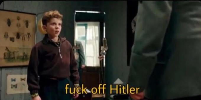 Fuck off Hitler Blank Meme Template