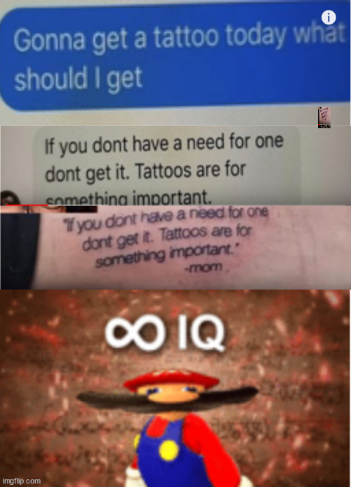 this guy is a literal genius | image tagged in infinite iq,tatoo,task failed successfully | made w/ Imgflip meme maker