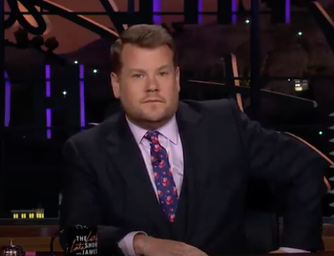 High Quality James Corden is not happy Blank Meme Template