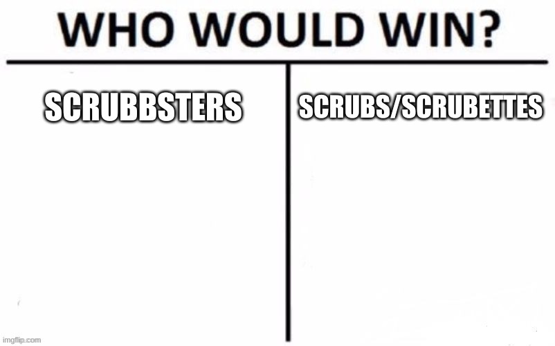 vote the better one (scrubbsters is totally gonna win ;-;) | image tagged in totally didnt submit this on fun by accident | made w/ Imgflip meme maker