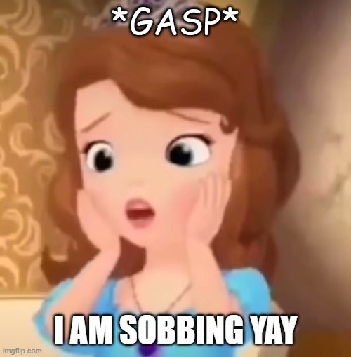 I AM SOBBING YAY | made w/ Imgflip meme maker