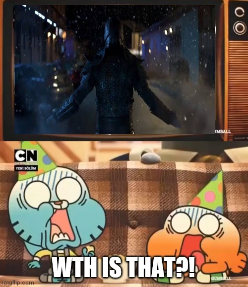 Gumball shocked after watching tv | WTH IS THAT?! | image tagged in gumball shocked after watching tv | made w/ Imgflip meme maker