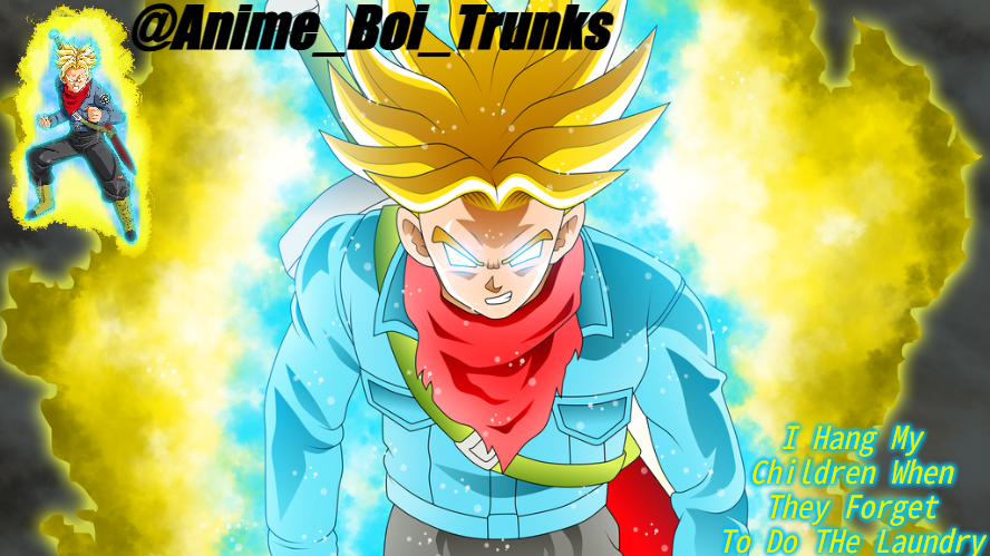Anime Boi Trunks Blank Meme Template