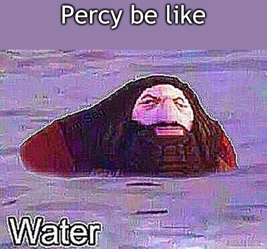 lol | Percy be like | image tagged in ps1 hagrid water meme | made w/ Imgflip meme maker