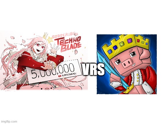 Technoblade pfp vrs Technoblade fan art | VRS | image tagged in blank white template,memes,technoblade | made w/ Imgflip meme maker