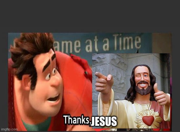Thanks Satan | JESUS | image tagged in thanks satan | made w/ Imgflip meme maker
