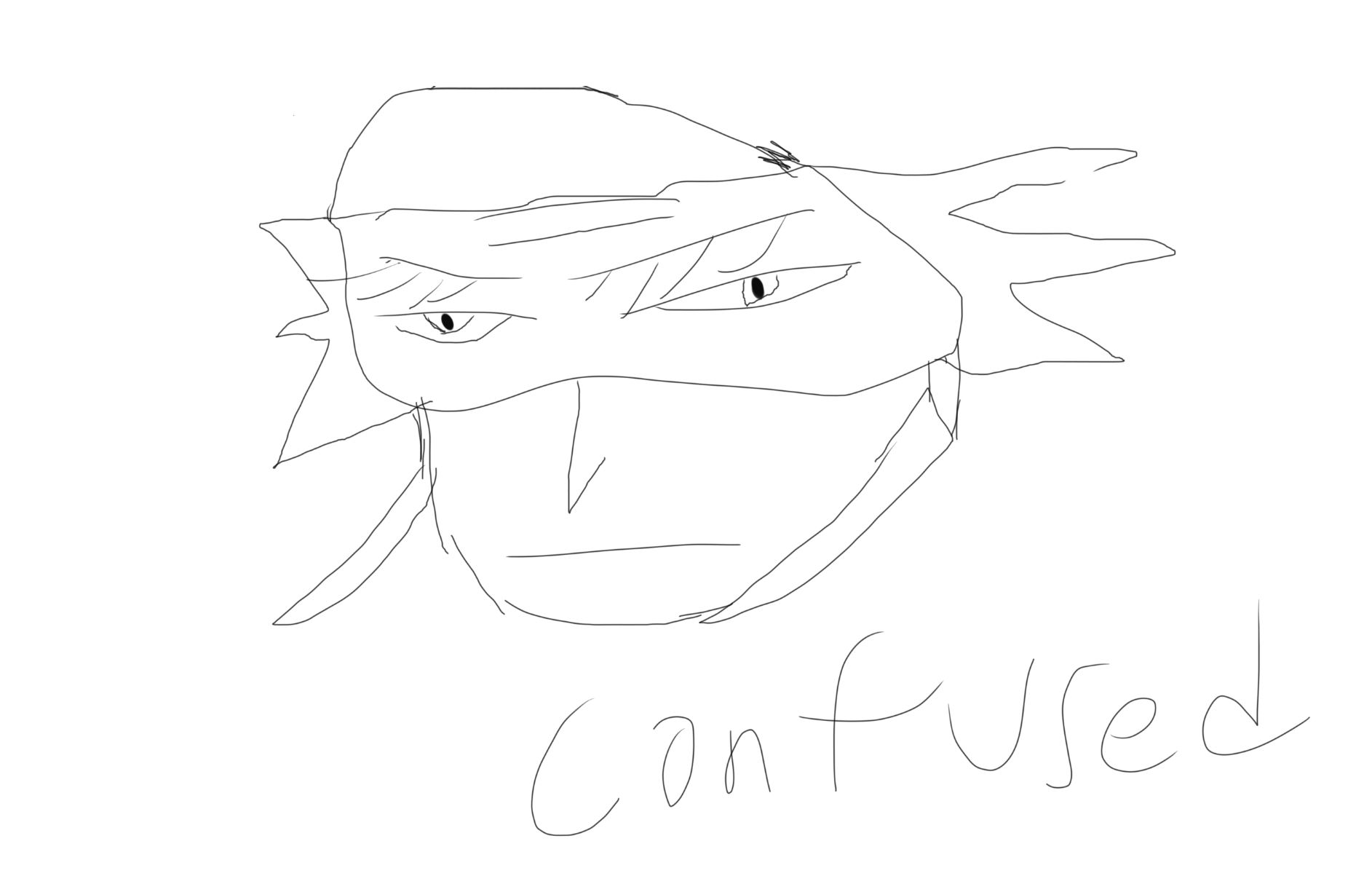 High Quality Confuse sketch face Blank Meme Template