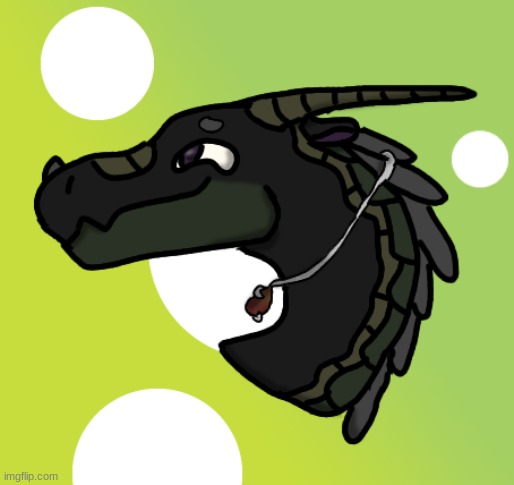Recently drew Esprit, feeling good. | image tagged in wings of fire,mudwing,dragon,nightwing,drawing | made w/ Imgflip meme maker