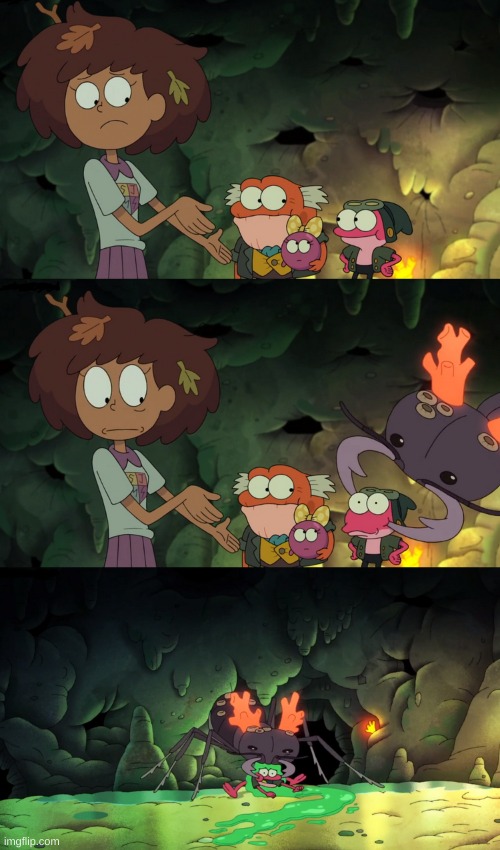 repost this but add a new effect every time | image tagged in sprig getting carried away by an ant | made w/ Imgflip meme maker