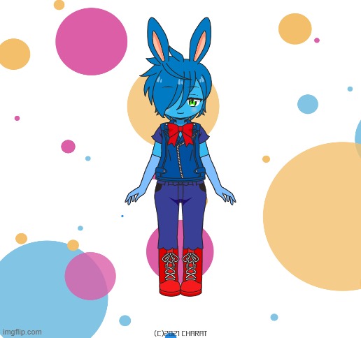 Toy Bonnie | image tagged in blank white template | made w/ Imgflip meme maker
