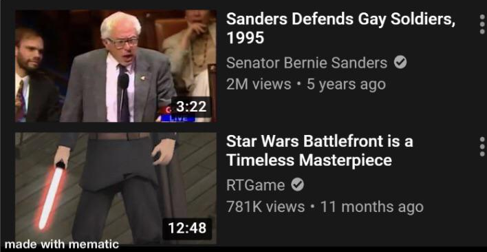 Darth Bernie Blank Template - Imgflip