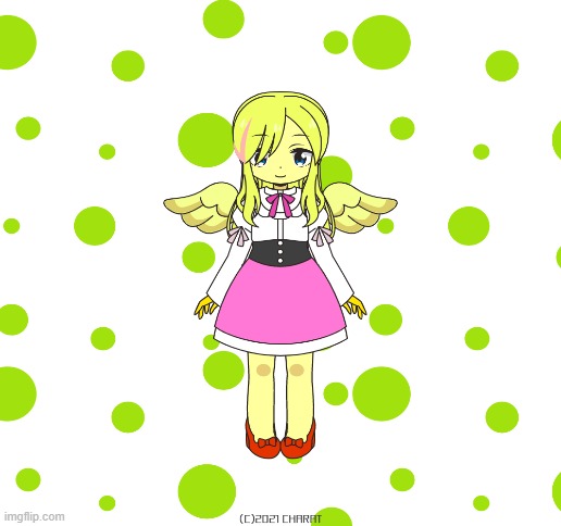 Toy Chica | image tagged in blank white template | made w/ Imgflip meme maker