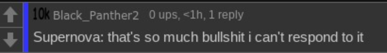 that's so much bullshit i can't respond to it Supernova Blank Meme Template