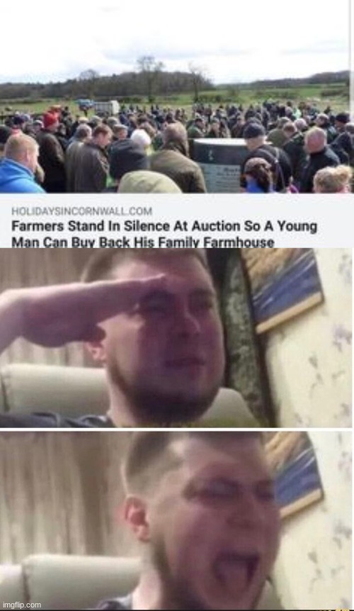 respect | image tagged in crying salute,memes | made w/ Imgflip meme maker