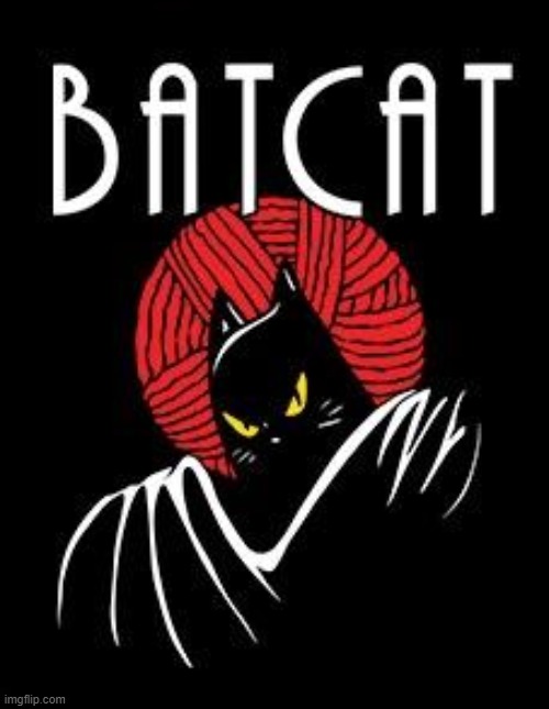 #BatCat confirmed | image tagged in batcat,batman,cat,cats,new template,yarn | made w/ Imgflip meme maker