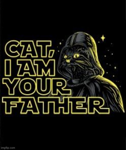 ok this is going too far now | image tagged in cat i am your father,star wars,new template,cats,cat,darth vader | made w/ Imgflip meme maker