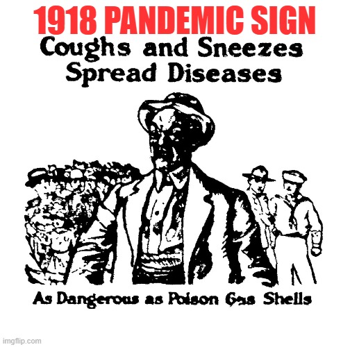 1918 PANDEMIC SIGN | image tagged in pandemic | made w/ Imgflip meme maker