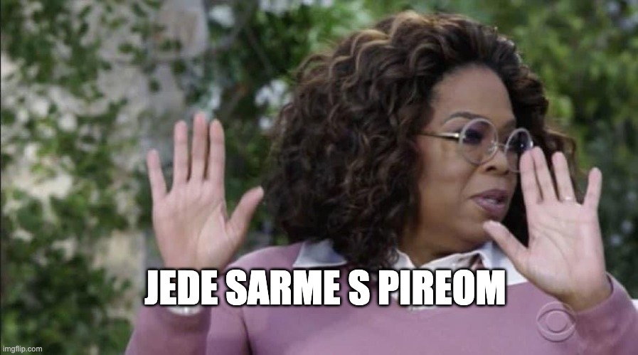 Oprah Hands | JEDE SARME S PIREOM | image tagged in oprah hands | made w/ Imgflip meme maker