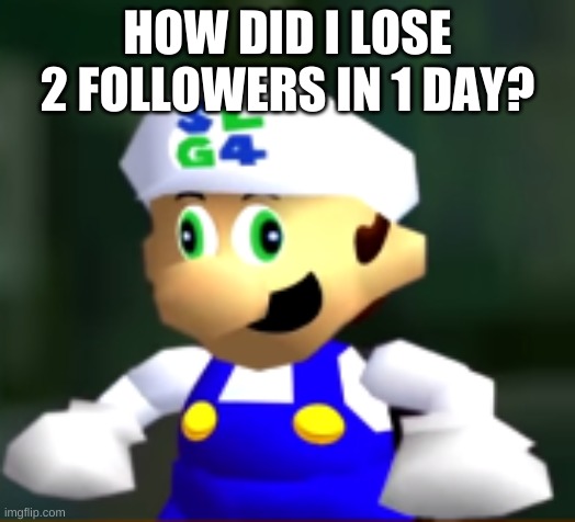 well shit | HOW DID I LOSE 2 FOLLOWERS IN 1 DAY? | image tagged in derp slg4 | made w/ Imgflip meme maker