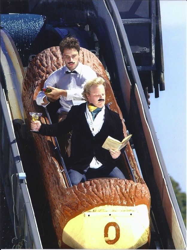 Roller coaster champagne Blank Meme Template