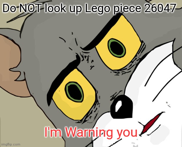 Don't Do it | Do NOT look up Lego piece 26047; I'm Warning you | image tagged in you won't like it | made w/ Imgflip meme maker