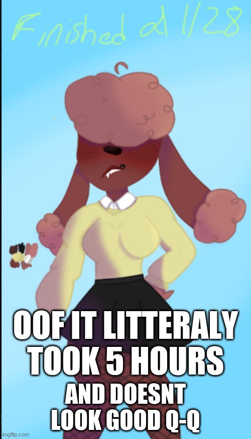 her name is rose<3 | OOF IT LITTERALY TOOK 5 HOURS; AND DOESNT LOOK GOOD Q-Q | made w/ Imgflip meme maker
