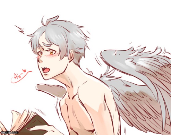 Sugawara with wings because I don't see why not. | made w/ Imgflip meme maker