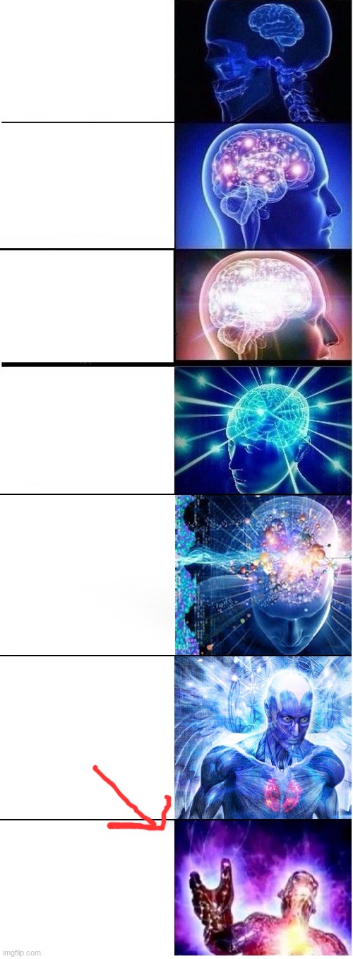 Expanding brain extended 2 | image tagged in expanding brain extended 2 | made w/ Imgflip meme maker