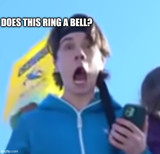 Does anyone remember this? | DOES THIS RING A BELL? | image tagged in elijah wow,anyone remember this | made w/ Imgflip meme maker