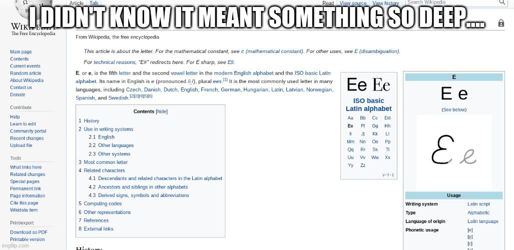 lol | I DIDN'T KNOW IT MEANT SOMETHING SO DEEP.... | image tagged in wikipedia | made w/ Imgflip meme maker