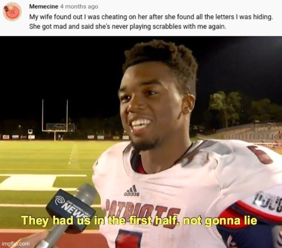 lol | image tagged in they had us in the first half,bruh | made w/ Imgflip meme maker