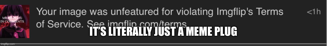 IT’S LITERALLY JUST A MEME PLUG | made w/ Imgflip meme maker