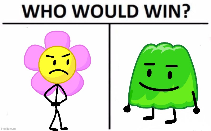 Who Would Win? Meme | image tagged in memes,who would win,bfdi,bfb | made w/ Imgflip meme maker