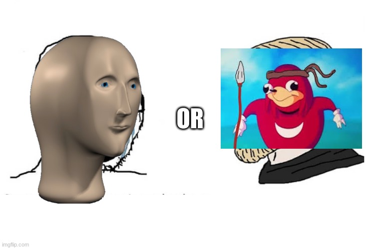 Which one do you prefer? | OR | image tagged in soyboy vs yes chad | made w/ Imgflip meme maker