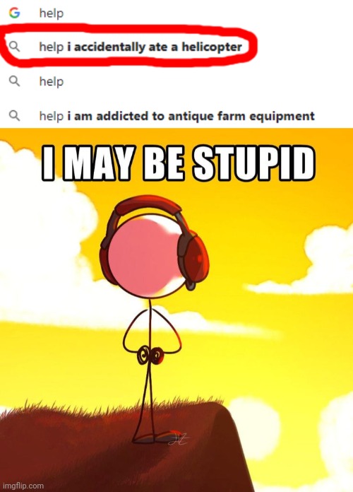 Oh no I did it again | image tagged in help i accidentally,henry stickmin,charles,helicopter | made w/ Imgflip meme maker