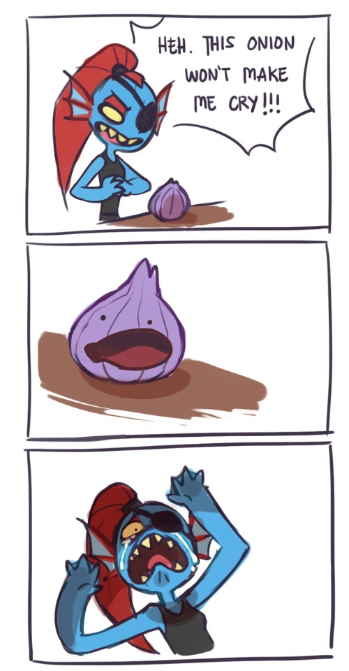 High Quality Undyne onion Blank Meme Template