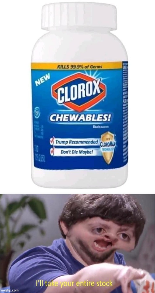 Throw away your Mouth wash and switch to this new Clorox Chewables, Kills 10x more bacteria than mouthwash... | made w/ Imgflip meme maker